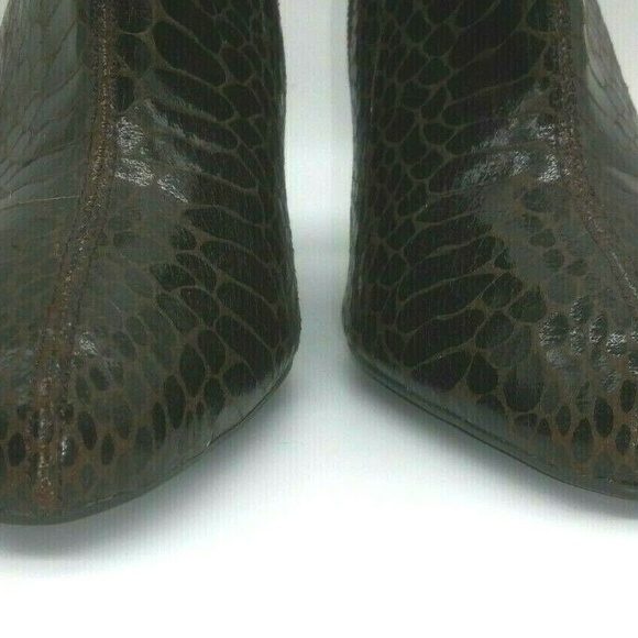 Sam Edelman | Shoes | Sam Edelman Snake Print Stiletto Ankle Boots 75 M ...